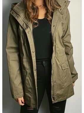 Women’s Olive Utility Anorak Jacket